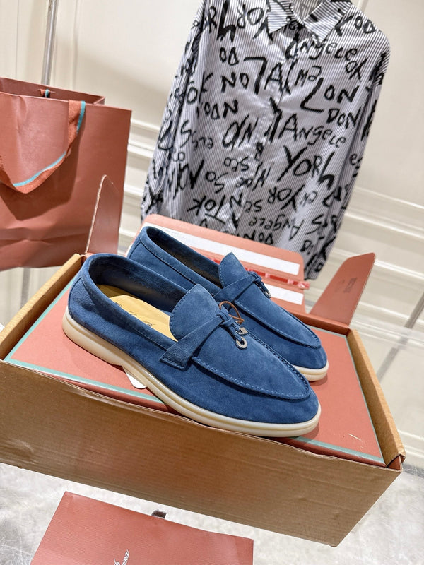 LP Summer Charms Walk Loafers Dark Blue Suede 565861