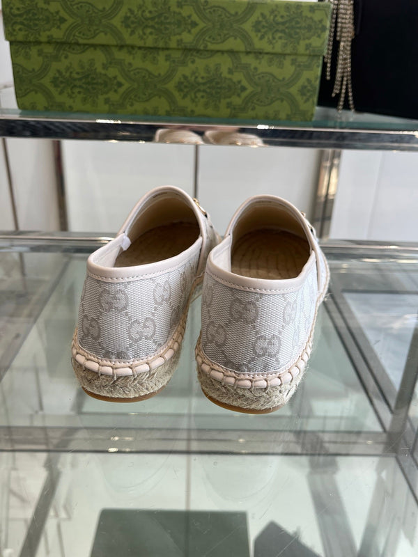 GC 2025 Espadrillas con morsetto in tela avorio 292315