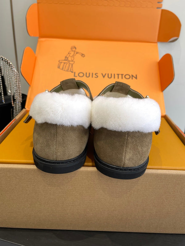 LV Colorado Comfort Mary Jane Loafer Suede & Shearling