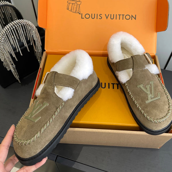 LV Colorado Comfort Mary Jane Loafer Suede & Shearling