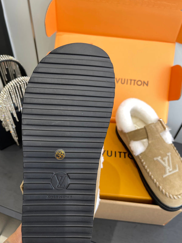 LV Colorado Comfort Mary Jane Loafer Suede & Shearling