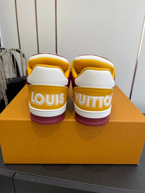 LV Tarine sneakers White and Yellow Perforated Calf Leather 533502