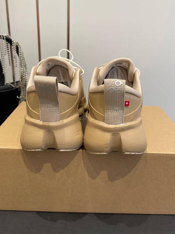 Loewe x On Cloudsolo Sneakers Cream Grey and Light Beige Polyester and Mesh 533485