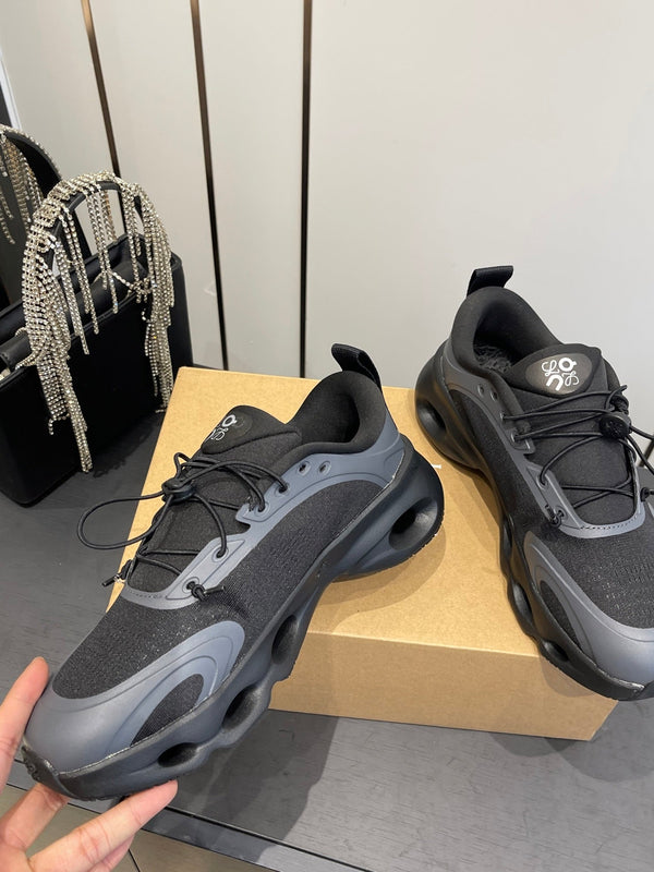 Loewe x On Cloudsolo Sneakers Black Grey Polyester and Mesh 533489