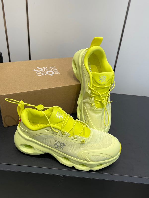 Loewe x On Cloudsolo Sneakers Lime Yellow Polyester and Mesh 533490