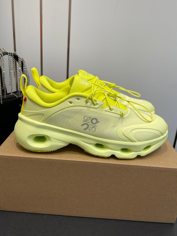 Loewe x On Cloudsolo Sneakers Lime Yellow Polyester and Mesh 533490