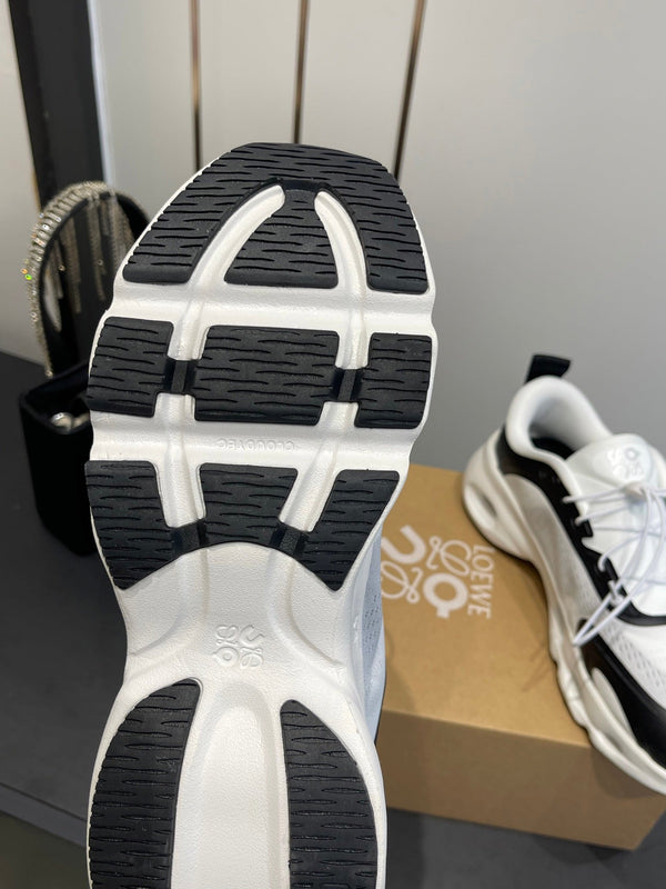 Loewe x On Cloudsolo Sneakers Black White Polyester and Mesh 533492