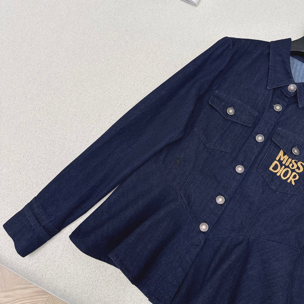 CD 25 Denim Shirt Dark Blue Cotton 594407