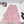 Gonna lunga in rete CC 25 in fibra di poliestere rosa