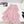 Gonna lunga in rete CC 25 in fibra di poliestere rosa