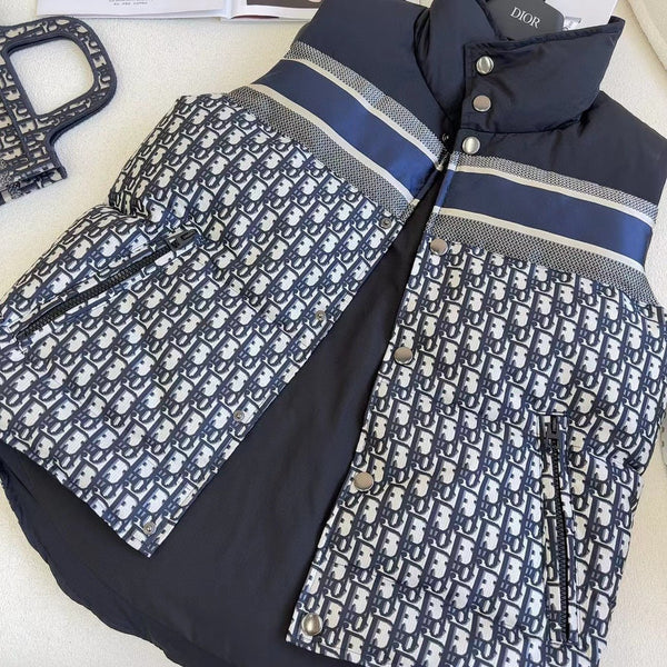 CD 25 Sleeveless Vest Blue Black Down Polyester 319279