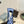 PRA STRAP CUT-OUT PUMPS CERULEAN SATIN
