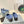 PRA STRAP CUT-OUT PUMPS CERULEAN SATIN