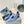 PRA STRAP CUT-OUT PUMPS CERULEAN SATIN