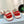PRA DOWNTOWN NAPPA SNEAKERS WHITE AND RED CALFSKIN