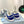 PRA DOWNTOWN NAPPA SNEAKERS WHITE AND COBALT CALFSKIN