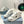 PRA DOWNTOWN PERFORATED SNEAKERS WHITE AND SILVER CALFSKIN