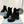 PRA BRUSHED LEATHER AND RE-NYLON LACED BOOTIES BLACK