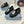 Prad 26s Metal Plate Loafers Black Brushed Leather 941513