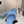 Pra Kitten Heel Sandals 4cm Light Blue Patent Leather 834599
