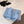 Pra Kitten Heel Sandals 4cm Light Blue Patent Leather 834599