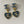 orecchini pendenti in denim blu con cuore cc