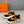 HM Men's Sneaker Black Orange Mesh Calfskin 541264
