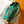 CHRISTOPHER BACKPACK 47 IN BROWN GREEN DAMIER POP COATED CANVAS