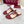 GC 25 Horsebit Thong Sandals Red Canvas Leather 293853