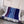 HM Avalon Throw Blanket Ecru Indigo Wool Cashmere