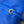 Celine Crystal Pouch Ultra Blue Lambskin