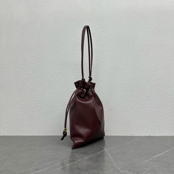 Celine Crystal Pouch Burgundy Lambskin