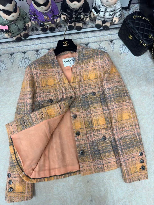 Giacca in tweed CC 25 multicolore in cotone e lana 251968