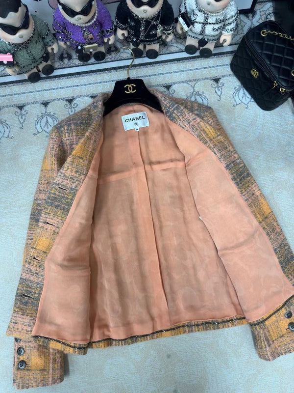 Giacca in tweed CC 25 multicolore in cotone e lana 251968
