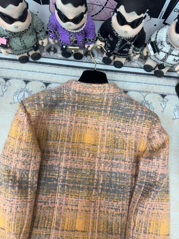 Giacca in tweed CC 25 multicolore in cotone e lana 251968