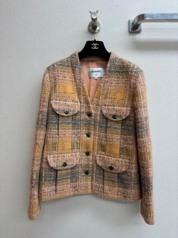 Giacca in tweed CC 25 multicolore in cotone e lana 251968