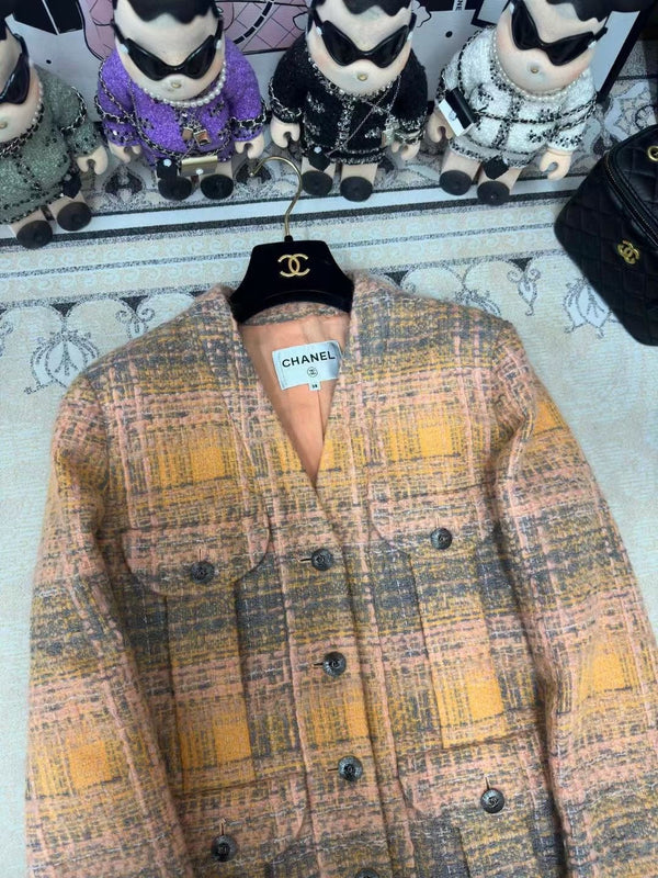 Giacca in tweed CC 25 multicolore in cotone e lana 251968