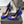 ALAIA ROUND-TOE HIGH HEELS 10 CM IN NAVY BLUE CALFSKIN