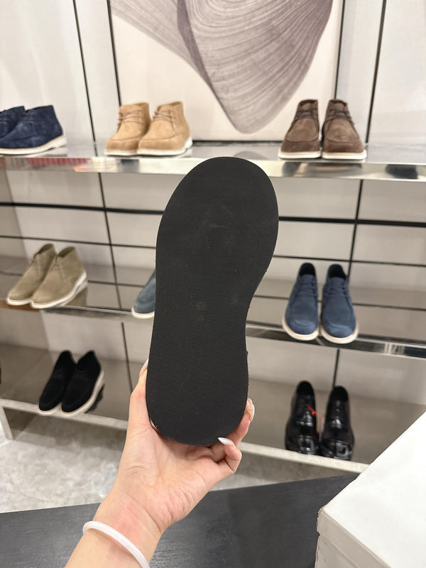 The Row SS2025. Boots  Black Suede 543371