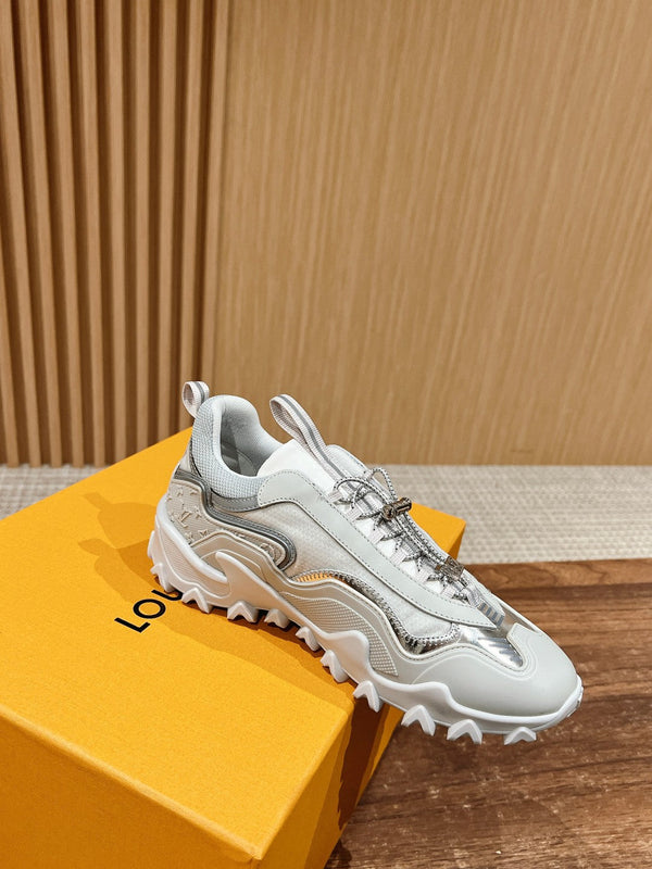 LV Rush Sneaker White Mix Silver Cowhide
