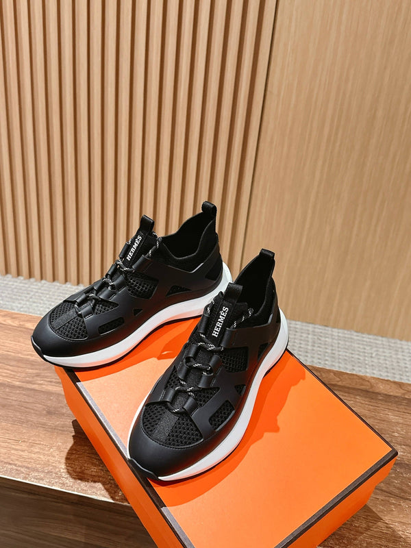 HM Katana Sneaker Black Calfskin 317599
