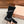 Miumiu 25 Bottes en daim et cuir de veau noirs 553694
