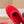 Alaia 2025 Ballet Flat Red Velvet 553857