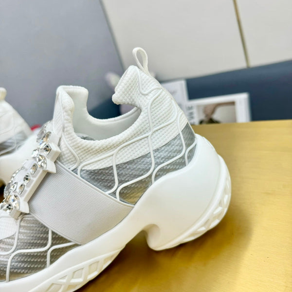 Viv Sneaker Argento Bianco Pelle Verniciata 342404