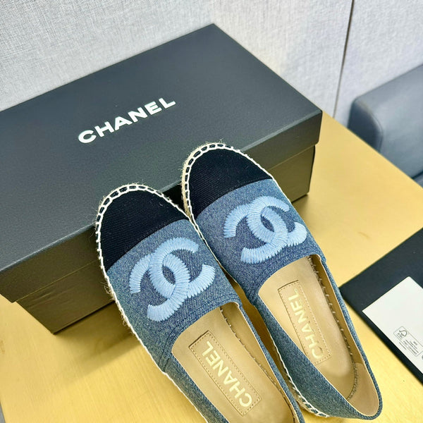 espadrilles dark blue black denim