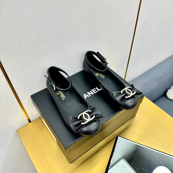 CC 25s Ballerine in pelle di pecora nera 297807