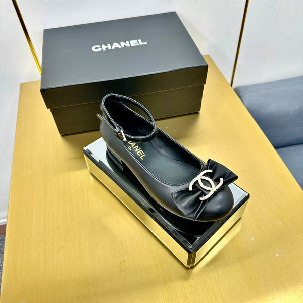 CC 25s Ballerine in pelle di pecora nera 297807