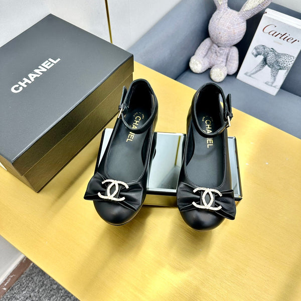 CC 25s Ballerine in pelle di pecora nera 297807