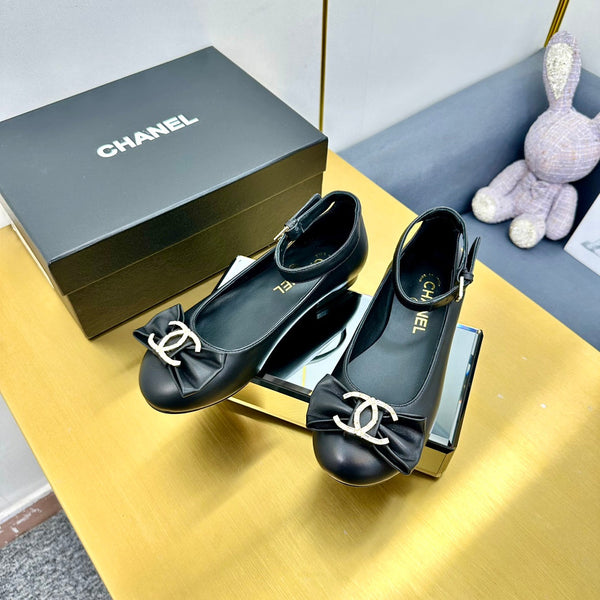 CC 25s Ballerine in pelle di pecora nera 297807