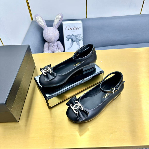 CC 25s Ballerine in pelle di pecora nera 297807